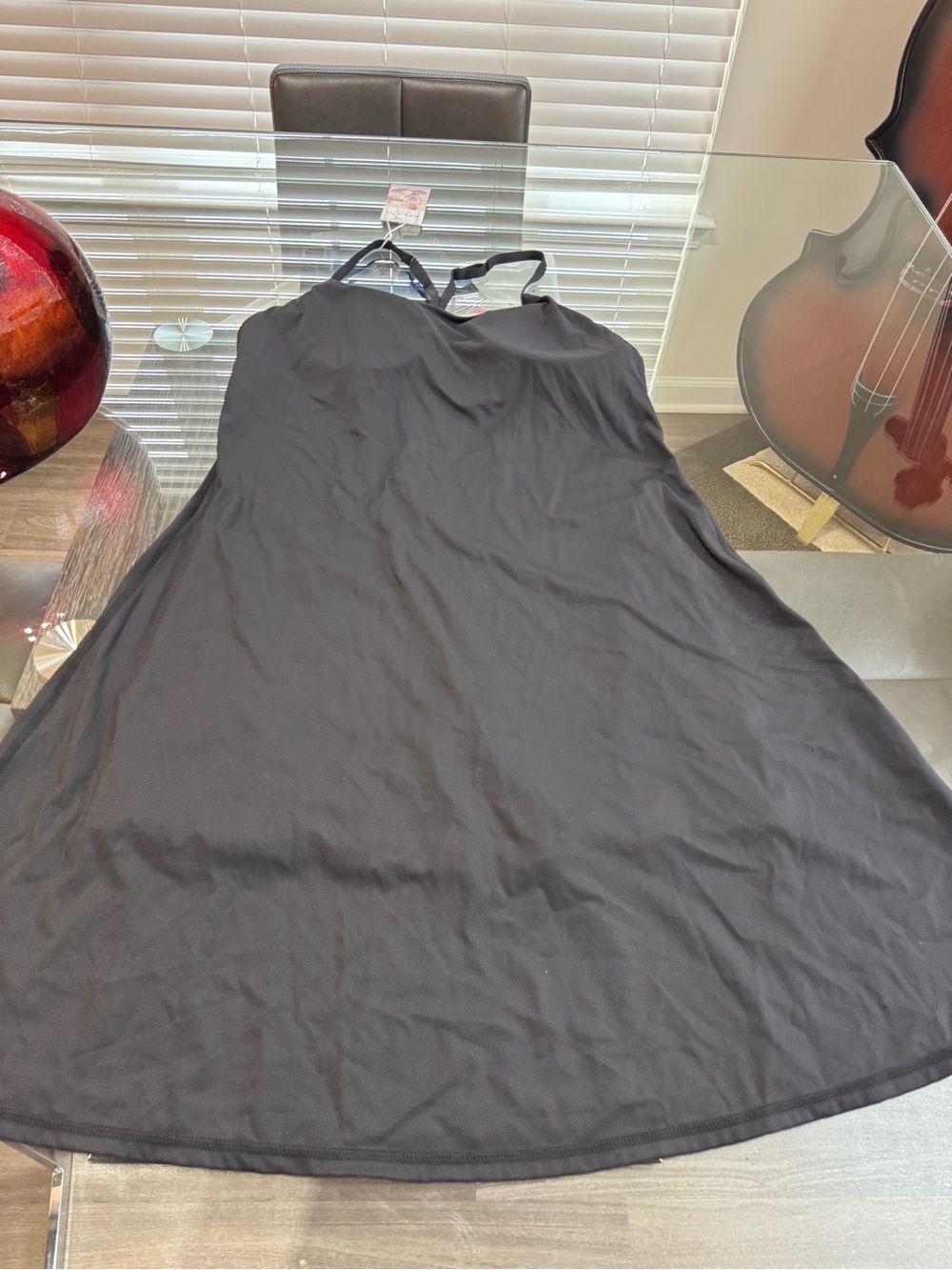 HALARA Black Strappy Mini Slip Dress - Picture 7 of 14